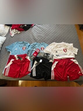 Girls Medium Soccer Uniforms Bundle